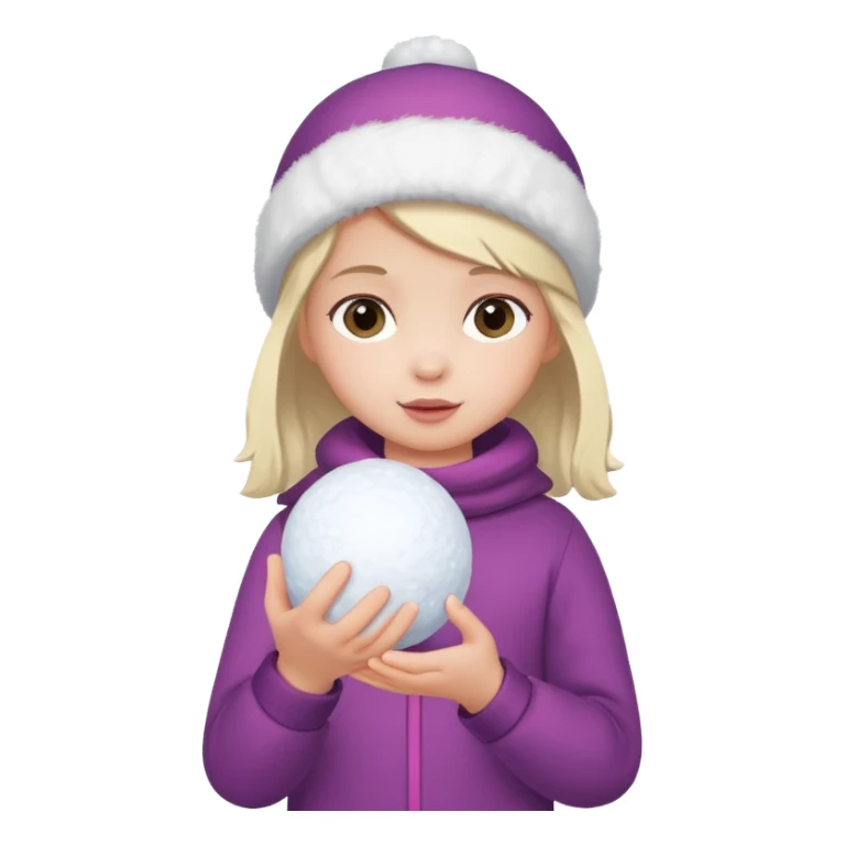 little girl with snowball











 sticker