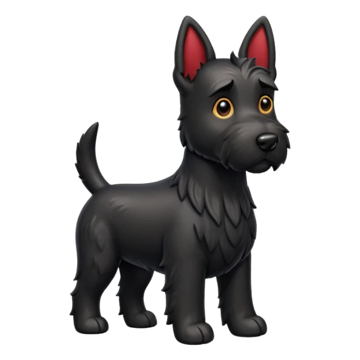 Scottie dog emoji sticker