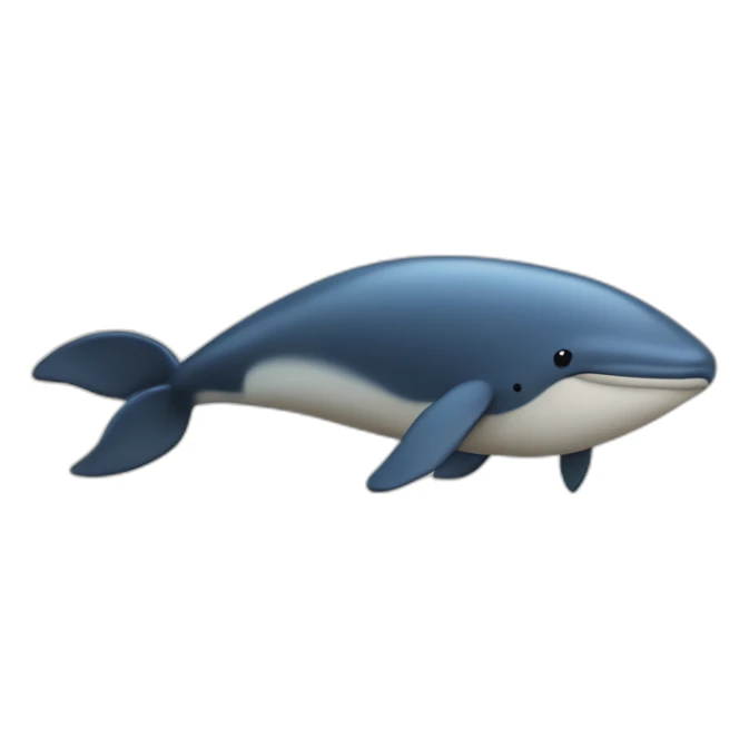 Une baleine sur un tas de sel sticker