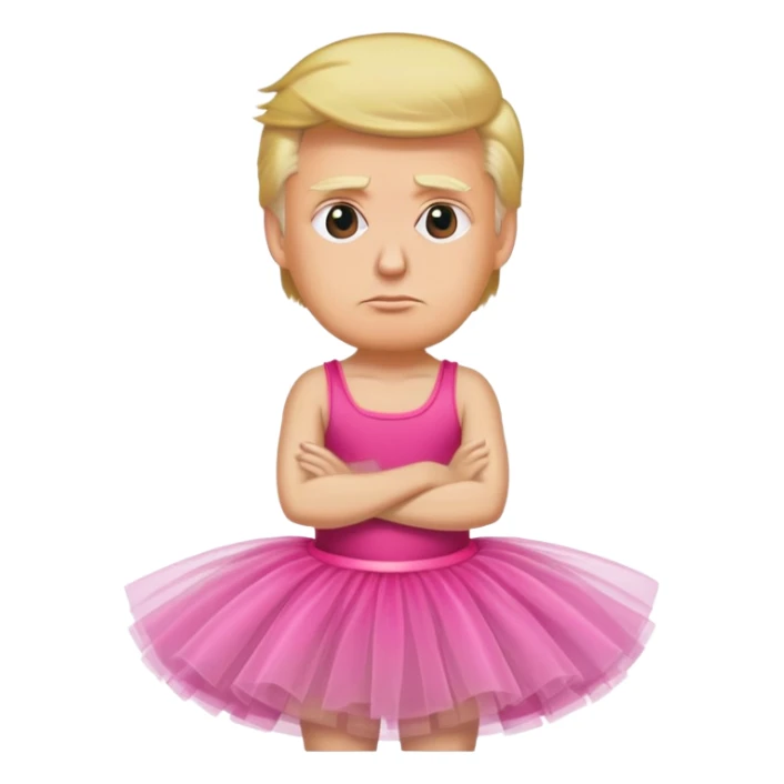 trump in a tutu sticker