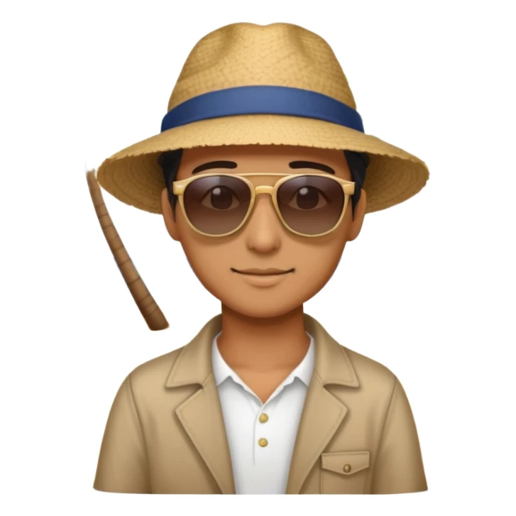 mathematics tutor with sunglasses on the beach sticker