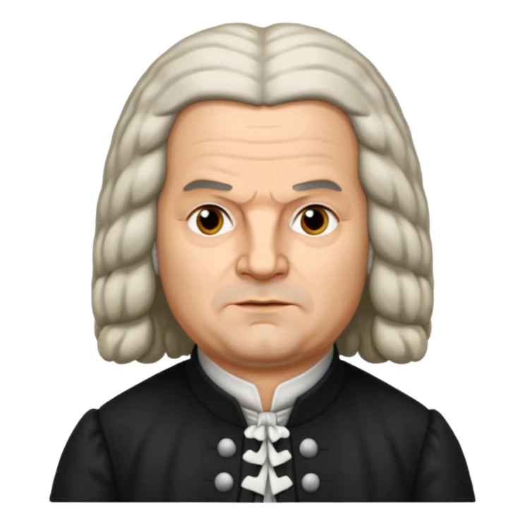 johann sebastian bach german sticker