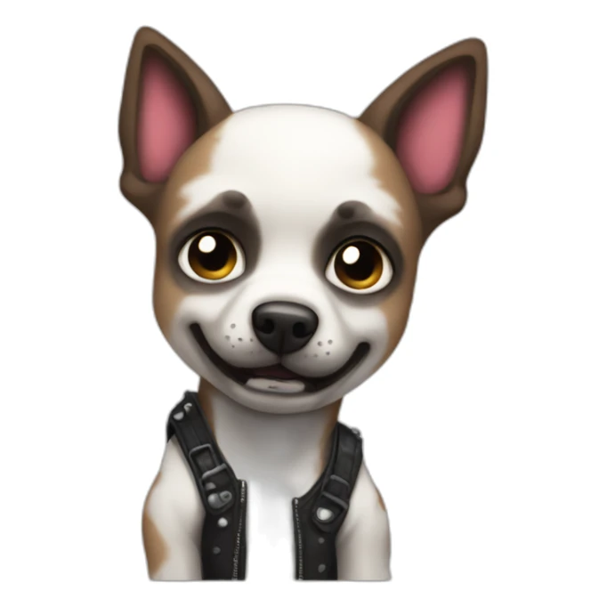 cute misfits punk dog sticker
