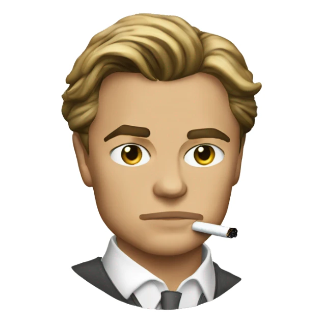 Leonardo DiCaprio Young Smoking sticker