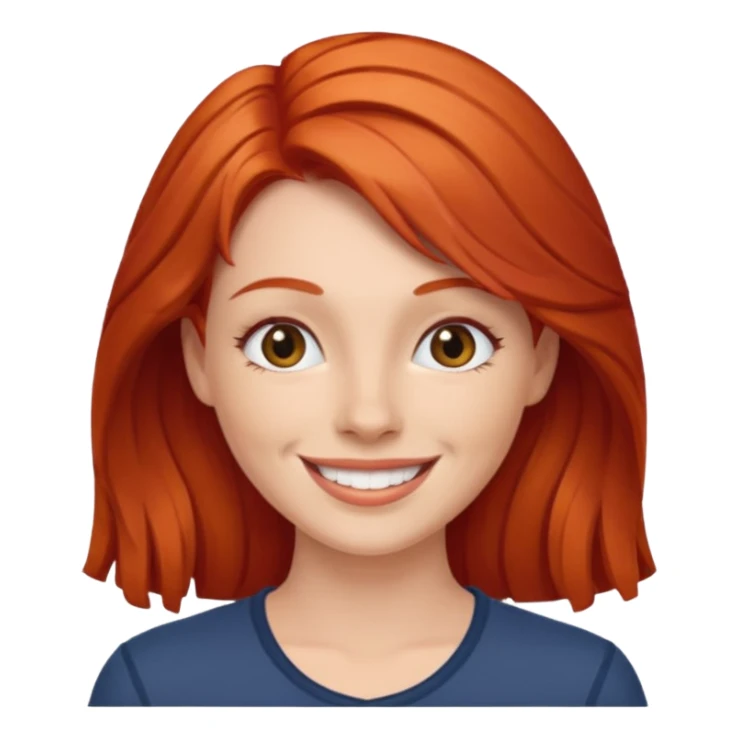 emoji princes ruiva sticker