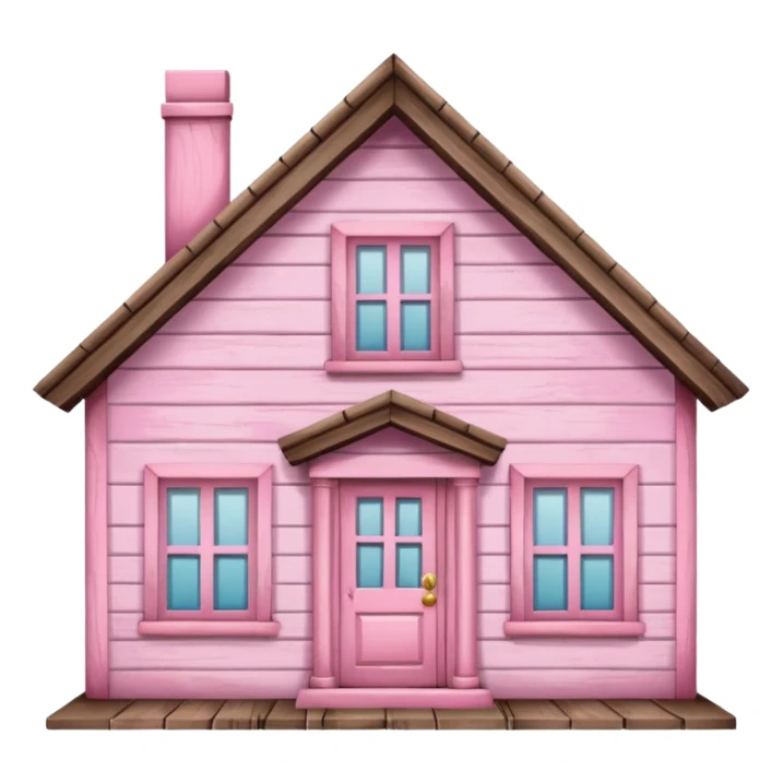 a pink home sign sticker