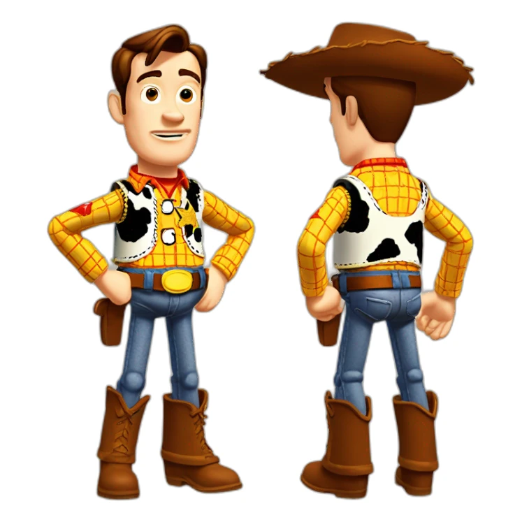 Woody toy story boxe posture sticker