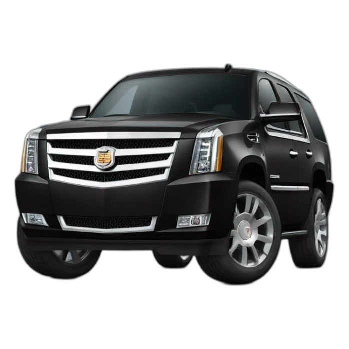 cadillac escalade larga negra sticker