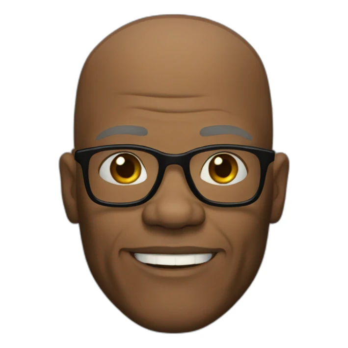 Samuel L. Jackson bald head sticker