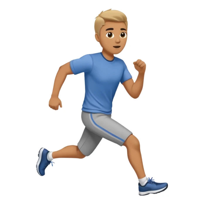 Man in plane clothes running after the car called hyundai ionic sticker
