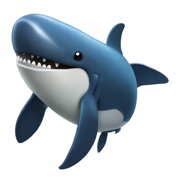 Ballena con un cuerno  sticker