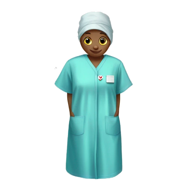 hospital gown sticker