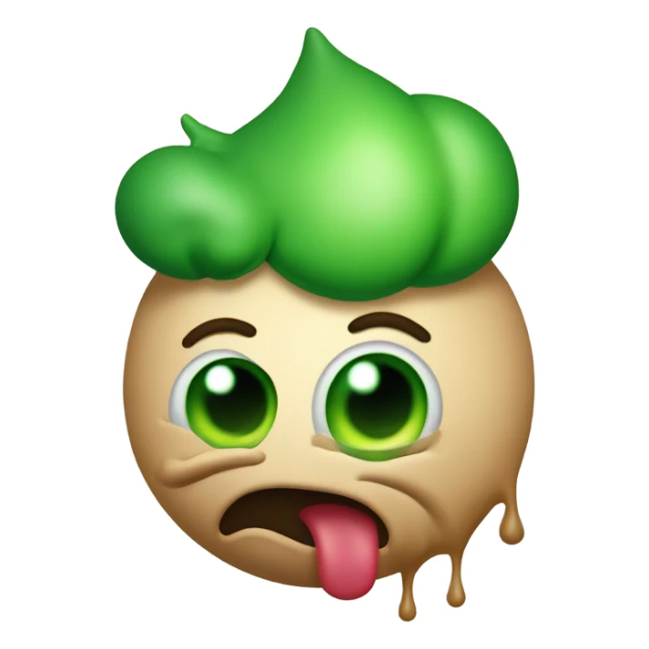 Devious farting poop emoji sticker