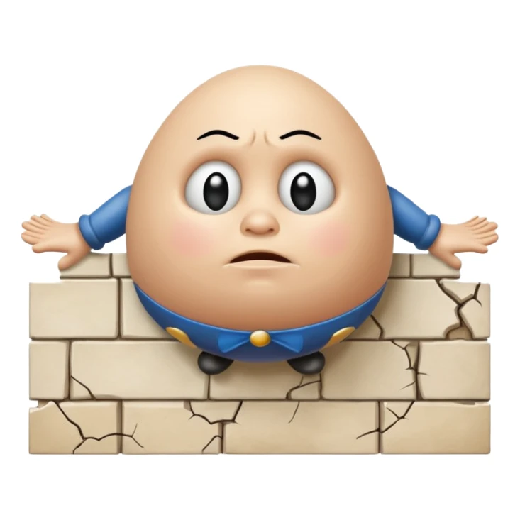 Humpty Dumpty Sat On A Wall sticker