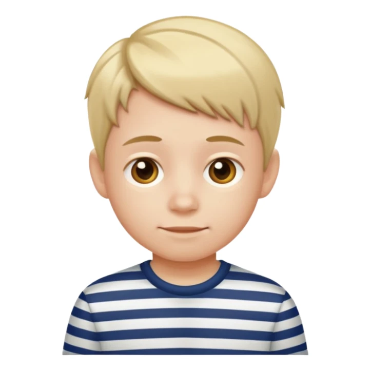 a kid wearing stripped shirt        sticker