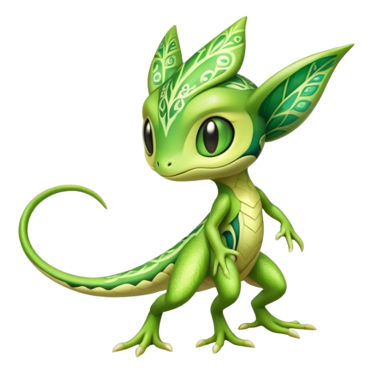 Exotic Treecko-Celebi-hybrid full body sticker