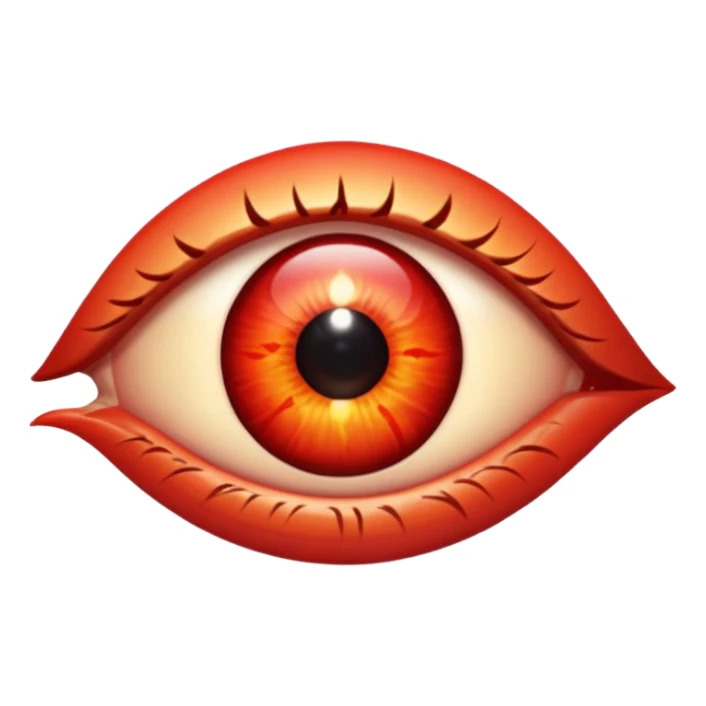 Angry Only single eye no flesh sticker