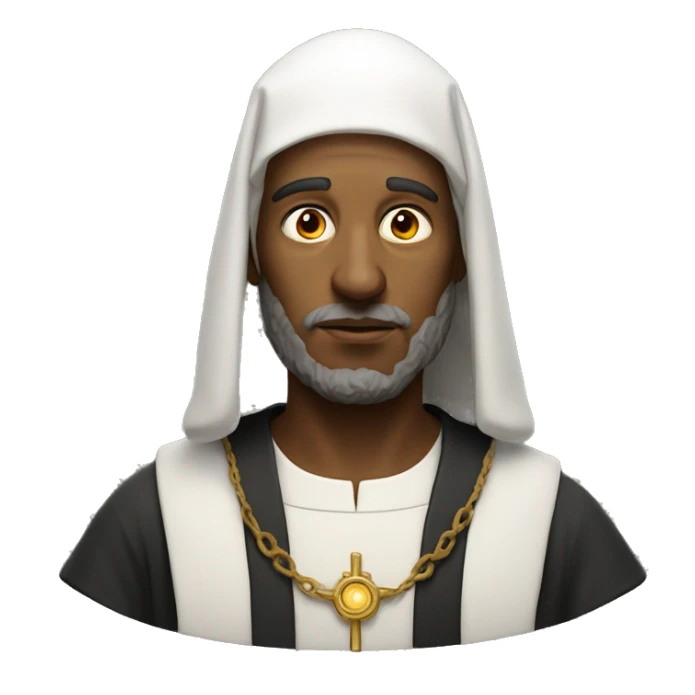 religious pilgrim light photorealistic serious sticker