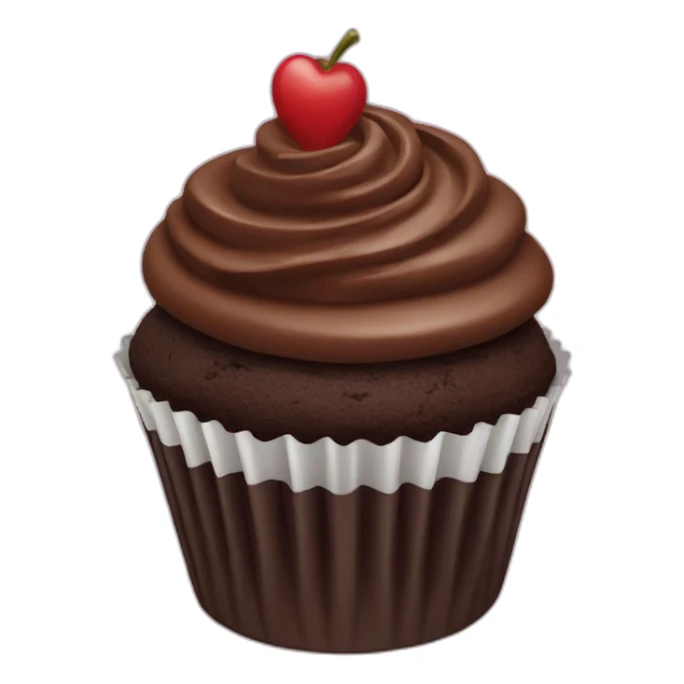 chocolate cupcake sticker