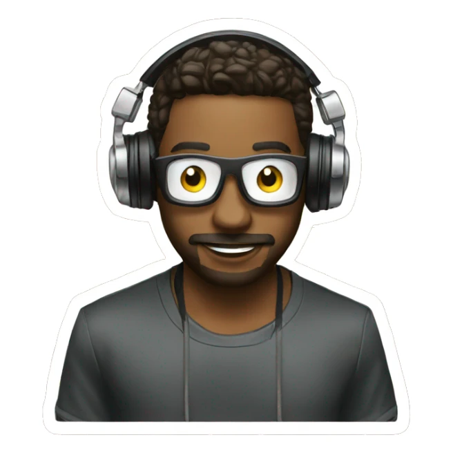 Party DJ im Club sticker