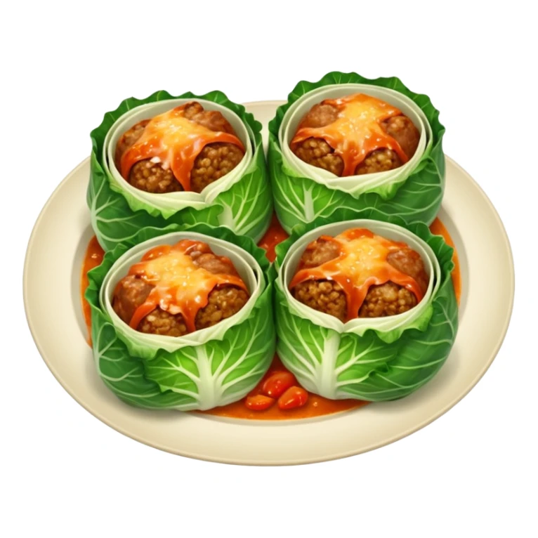 romanian dish cabbage rolls with meat emoji sticker