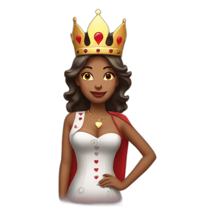 poker queen king sticker