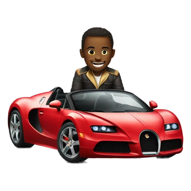 The buggati that the child rides sticker