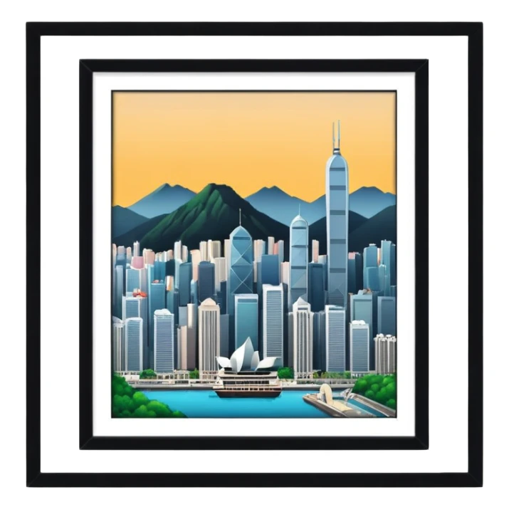 Hong Kong and Berlin sticker