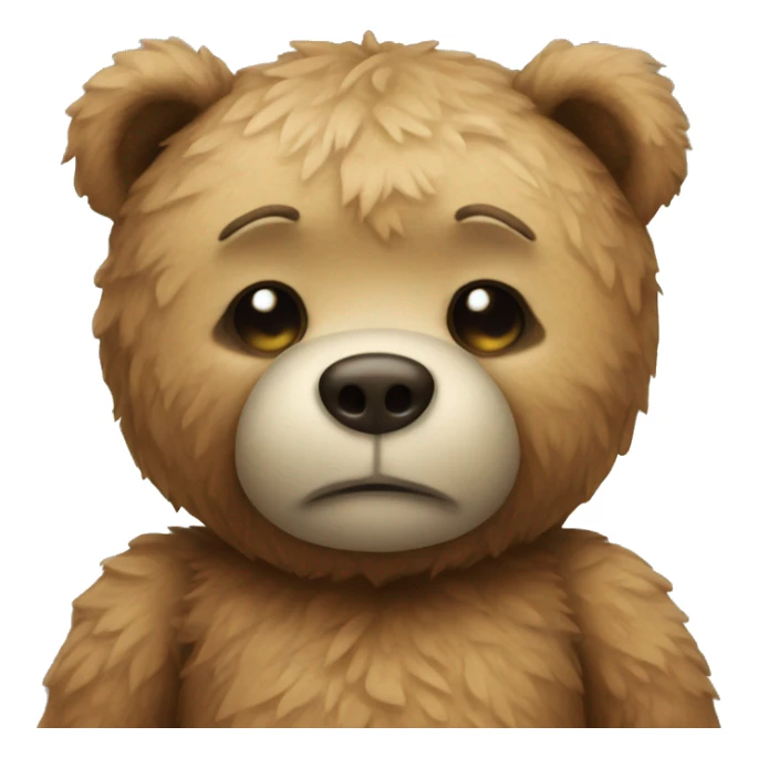Sick teddy bear  sticker