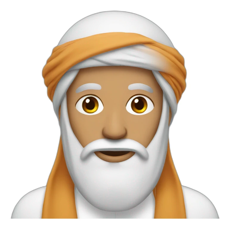 Arab Man with beard and turban sticker