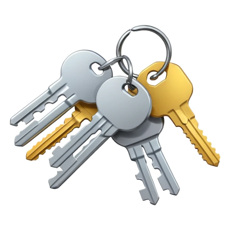 monton de llaves de casa sticker