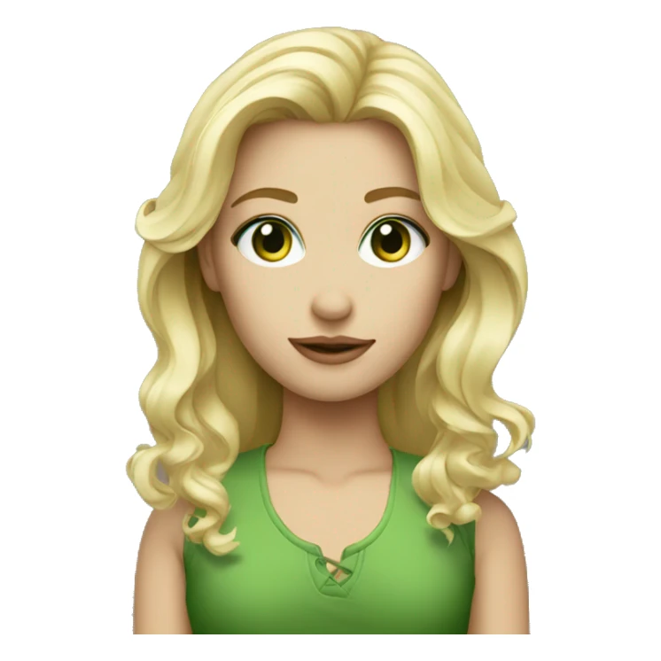 photographer blond green eyes  sticker
