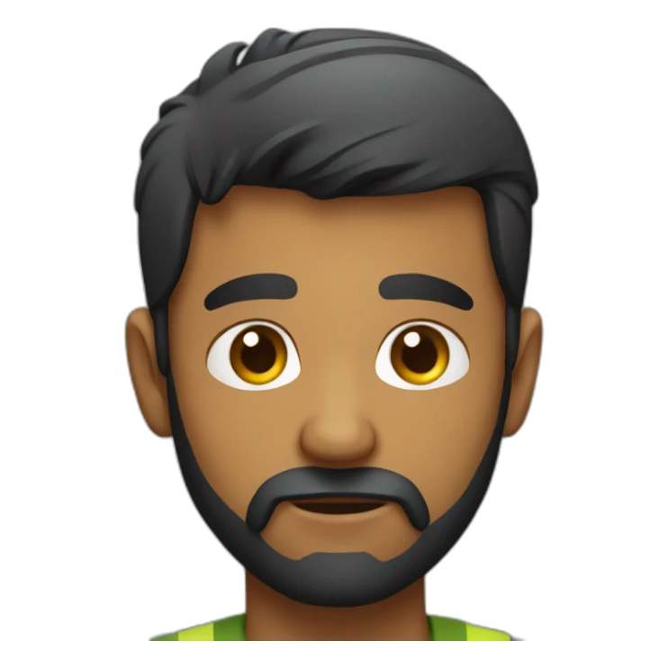 annoyed sri lankan 25 year old with a beard sticker