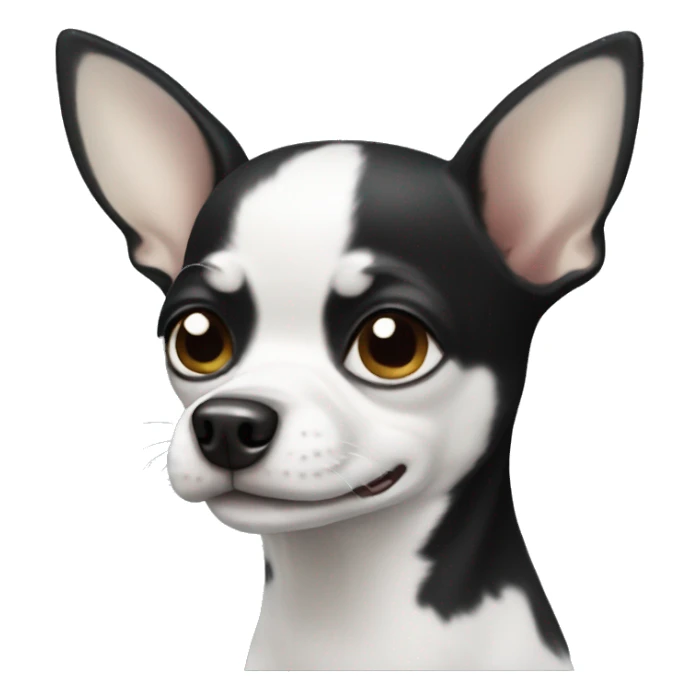 Black and white Chihuahua sticker
