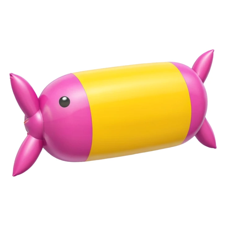   jeff koons style inflatable abstract art SPAM sculpture  sticker