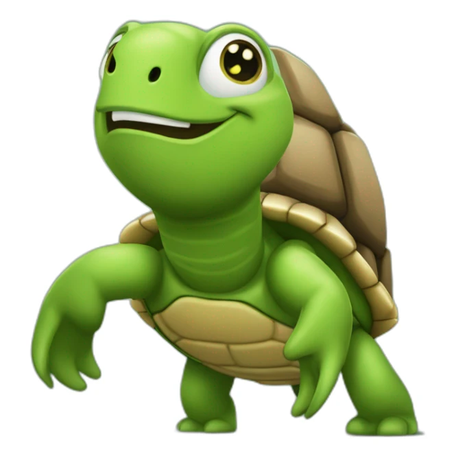 L’autre sur tortue Emojie sh sticker