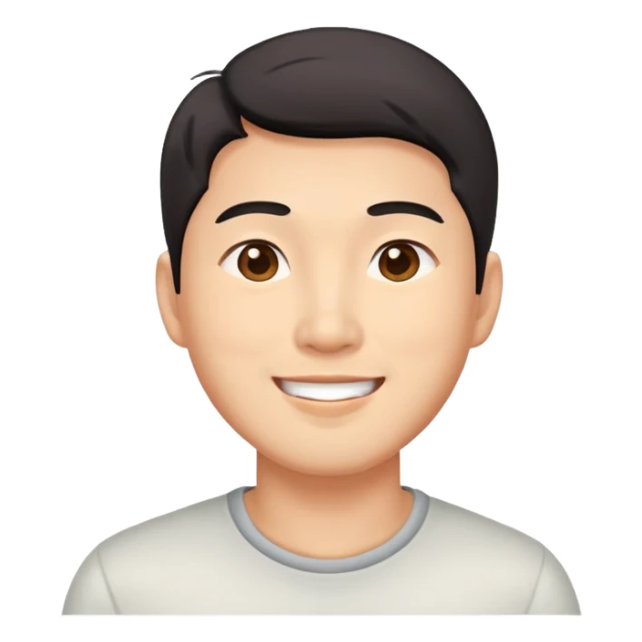 Asian happy good looking male sticker