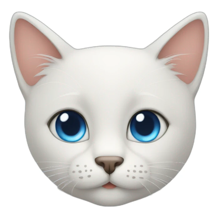 handsome blue eyes man with cute cat sticker