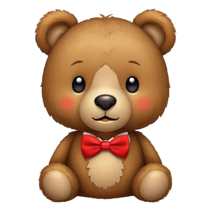 Little teddy bear with a bow tie sticker