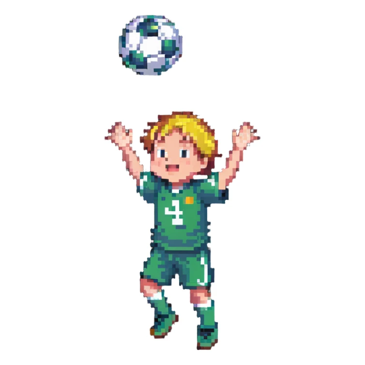 kid catching football sticker