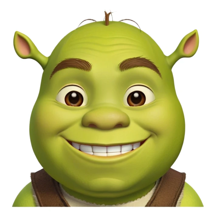 Crée un emoji Shrek  sticker