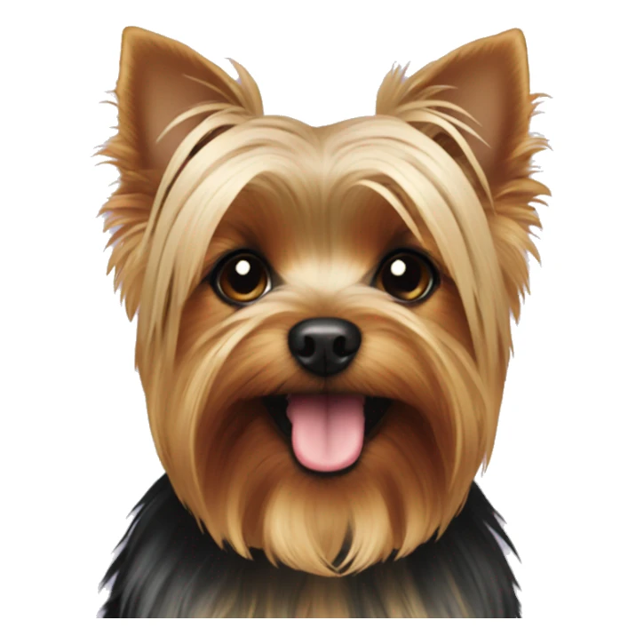 yorkie party color sticker