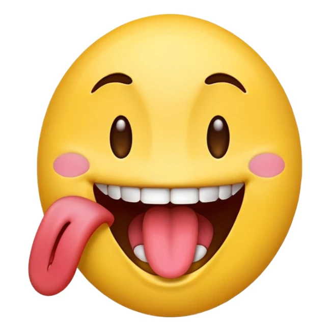emoji with tongue out excited  sticker