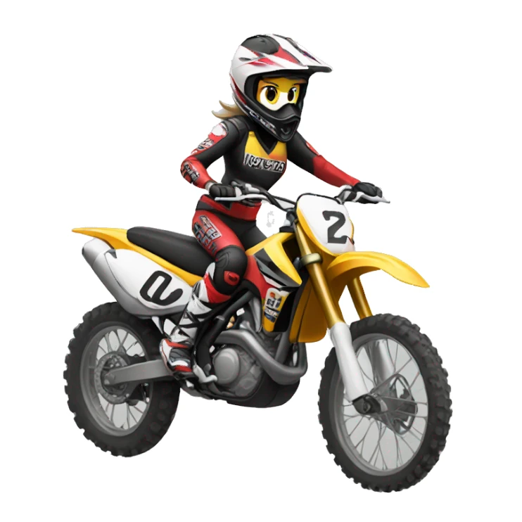 motocross women sticker