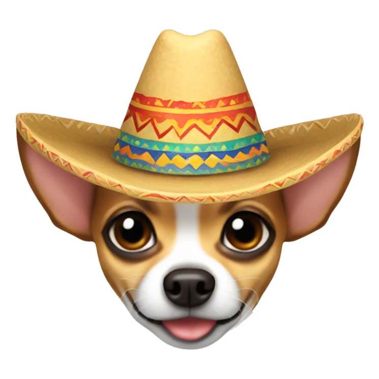 Chihuahua with sombrero sticker