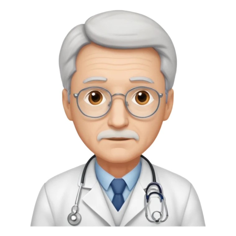 Older male doctor  sticker