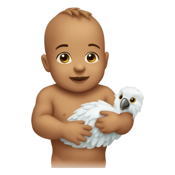 süsser baby papagaei sticker