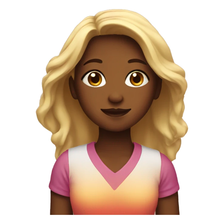 girl in sunset sticker