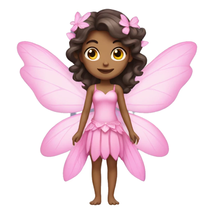 Pink fairy brunette  sticker