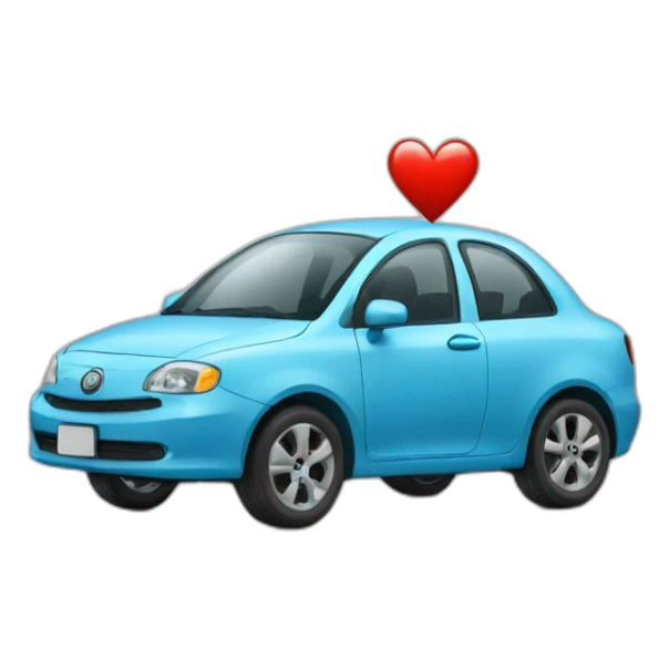 Car wifi a big heart sticker